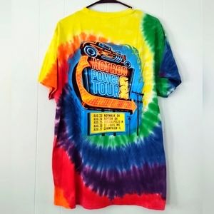 Tie Dyed Tshirt Hot Rod Power tour 2021 car tuners